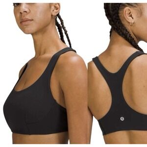Lululemon Wunder Train Long-Line Bra *Medium Support, C/D Cups Size 12 Black